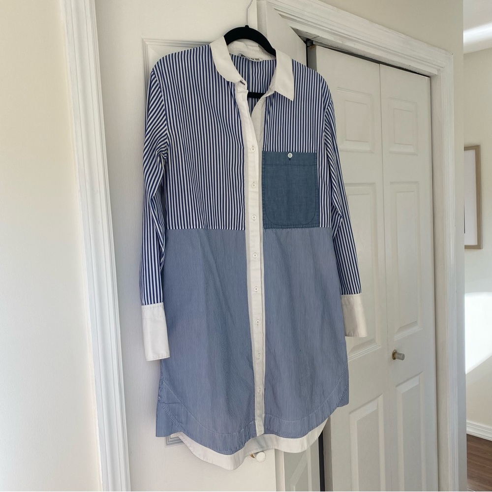 Elizabeth and James striped mini shirt dress